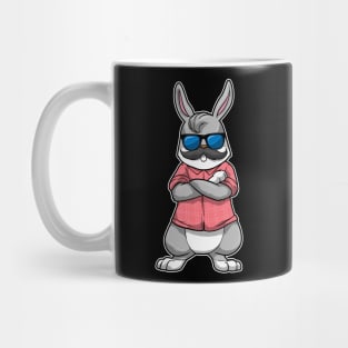 Rabbit with Mustache & Sunglasses Mug